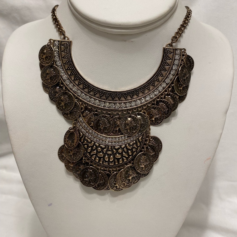 COPY - HALF PRICE SALE STATEMENT NECKLACE, GIFT FOR HER , AFRICAN NECKLACE - Picture 11 of 13